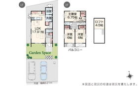 (2号地)、価格3990万円、3LDK、土地面積158m<sup>2</sup>、建物面積91.08m<sup>2</sup> 