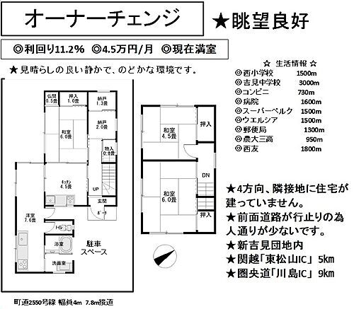 オーナーチェンジ物件一戸建住宅