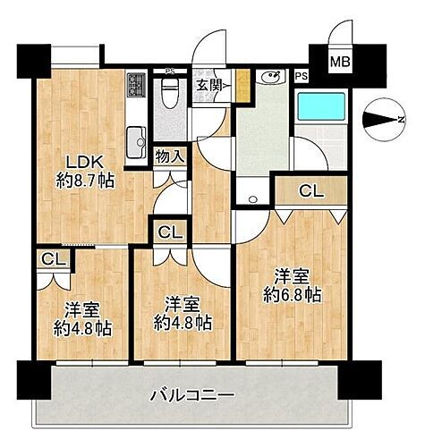 デ・リード枚岡グリーンビュー　オーナーチェンジ