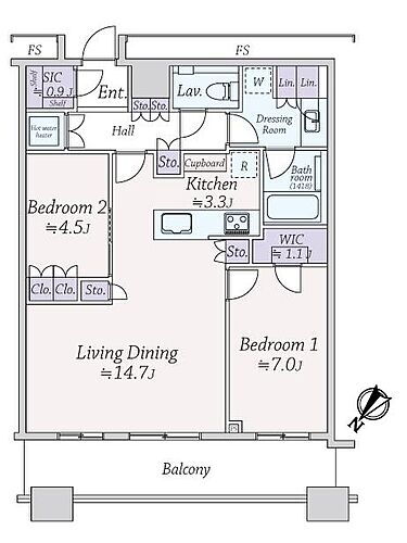 区分マンション 勝どき ザ・タワー 収益物件・投資物件