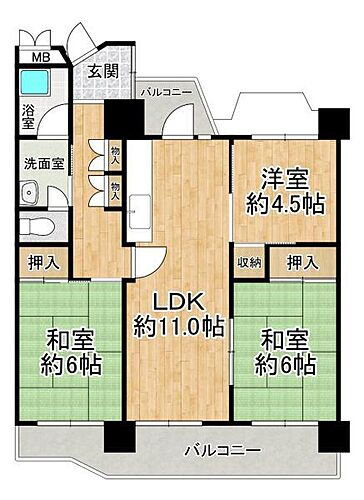 区分マンション 大阪府堺市北区百舌鳥西之町1丁 898万円 1976年3月(築49年5ヶ月)の物件詳細