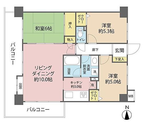 区分マンション 埼玉県川口市北原台2丁目 1,780万円 1995年2月(築30年5ヶ月)の物件詳細