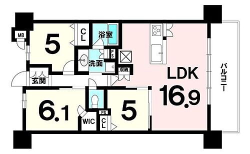  オーナーチェンジ物件！曙小学校まで徒歩6分（約410m）！リビング16.9帖3LDK！ペット可！