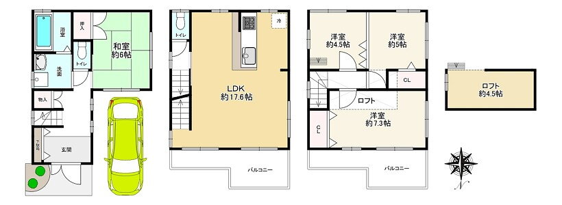 戸建賃貸　大阪市東住吉区矢田３丁目　１，９８０万