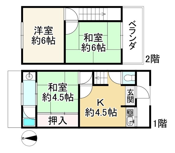 大庄北１丁目中古テラス