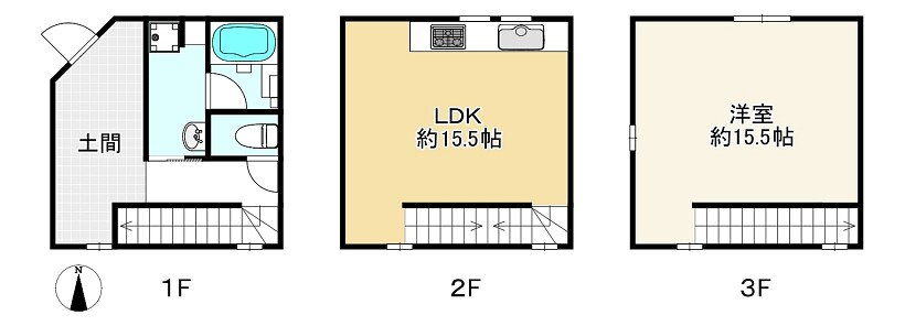 十二軒町戸建て