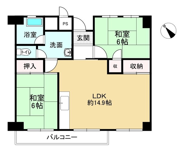 区分マンション 姫路市飾磨区恵美酒 498万円 13.25％ 1975年10月(築49年9ヶ月)の物件詳細