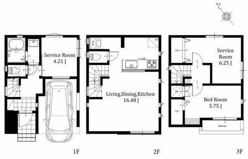  LDKと居住スペースの階層を分けることで、お互いのプライバシーをしっかり確保できます。お料理をしながら