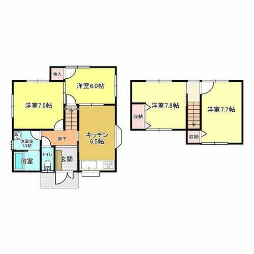 神辺町上竹田　土地建物 建物面積23.54坪。室内の壁・床・天井などリフォーム済み！キッチンや浴室などの設備も一新しました！4DK