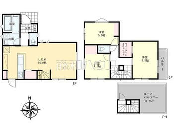 立川市砂川町１丁目　全１棟　新築分譲住宅　１号棟 間取図　【立川市砂川町１丁目】