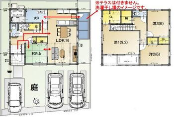 彦根市稲枝町　戸建て分譲住宅 ☆4SLDK オール電化新築分譲住宅♪