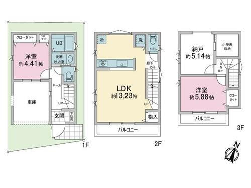 神奈川県横浜市神奈川区白幡南町 4680万円 2SLDK