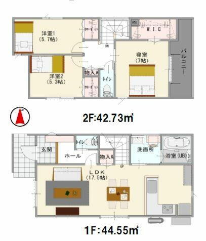 Ａｓｏｂｉ－創家　名古屋市守山区西新第三　２号棟 間取りは生活のしやすさを重視。家族みんなが気持ちよく過ごすための構造と使いやすい間取りを実現。