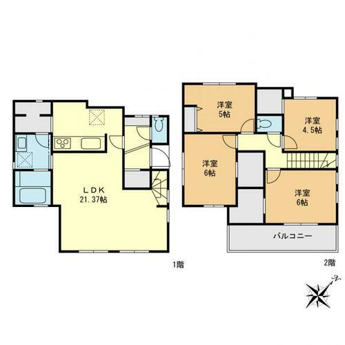 埼玉県草加市新里町 見沼代親水公園駅 新築一戸建て 物件詳細