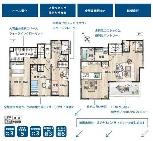 静岡県静岡市駿河区小鹿 3980万円 3LDK