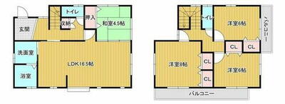 福岡市早良区内野１丁目　戸建 間取図