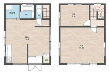 中央区上新屋町　中古戸建 間取り図です。