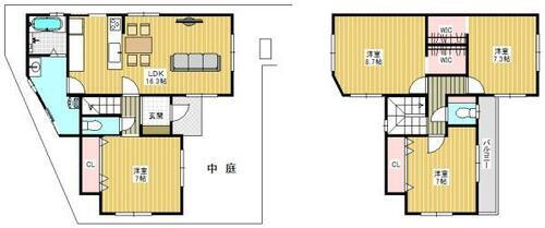 京都府京田辺市田辺波風 5357万円 4LDK