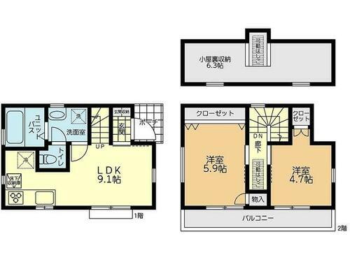 神奈川県横浜市戸塚区原宿２丁目 2685万円 2DK