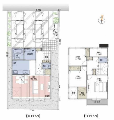 アールギャラリー立川市栄町の家３期 3LDK＋WIC＋納戸＋SIC+ 階段下収納