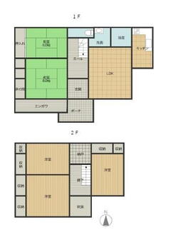 嘉坪川一丁目　２階建て　中古住宅