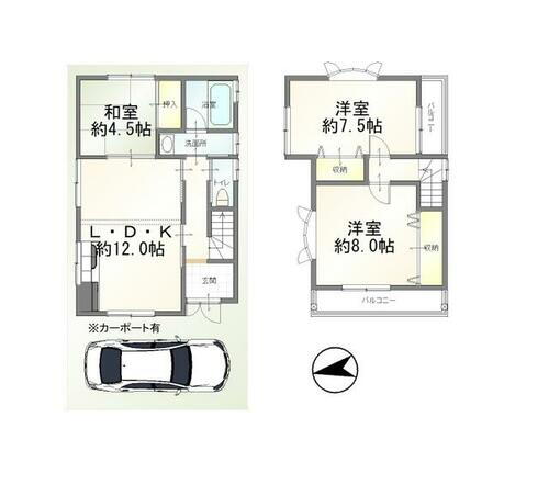 大阪府羽曳野市碓井４丁目 1690万円 3LDK