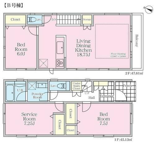 新築分譲住宅／檜の家　富岡西４丁目（全２棟） １階～２階
