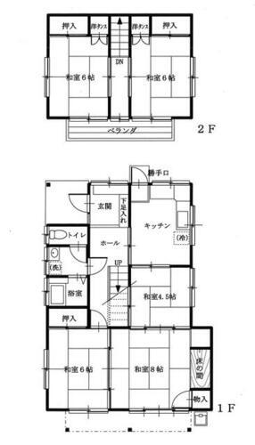 日常生活の利便性良好　富田町字舘南の２階建て住宅