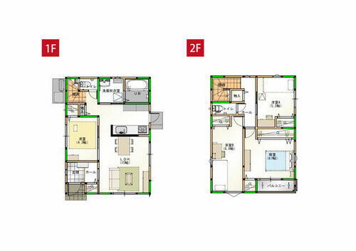 家事楽デザイナーズハウス　新築　綾歌郡宇多津町建売Ⅹ 家事効率にこだわった４ＬＤＫのコンパクトハウスです♪※施工事例です。実物とは異なります。