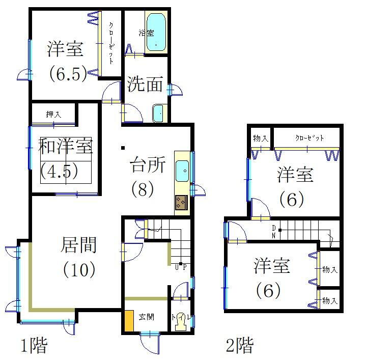 川沿町６（糸井駅）　１０８０万円 1080万円、4LDK、土地面積221.1m<sup>2</sup>、建物面積103.51m<sup>2</sup> 現況を優先します。