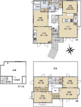 上野幌三条６（上野幌駅）　４６００万円 4600万円、6LDK、土地面積276.14m<sup>2</sup>、建物面積199.13m<sup>2</sup> 