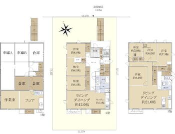 北郷三条１１（平和駅）　３２００万円 3200万円、3LDK、土地面積334.87m<sup>2</sup>、建物面積309.09m<sup>2</sup> 