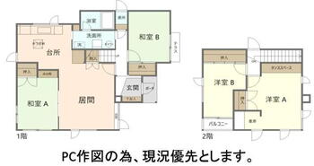 上野幌三条２　２１８０万円 2180万円、4LDK、土地面積198.34m<sup>2</sup>、建物面積100.61m<sup>2</sup> 