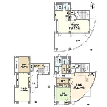 南三条西２２（円山公園駅）　１億１２００万円 1億1200万円、3LDK+S、土地面積148.76m<sup>2</sup>、建物面積193.94m<sup>2</sup> 