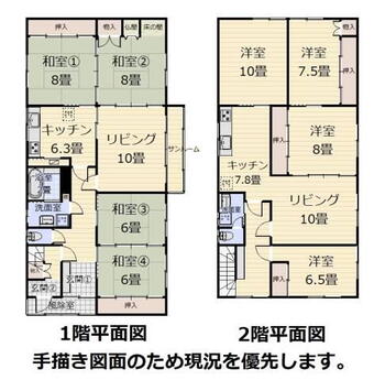 大中山１（大中山駅）　１３３０万円 1330万円、8LLDDKK、土地面積788.89m<sup>2</sup>、建物面積222.75m<sup>2</sup> 