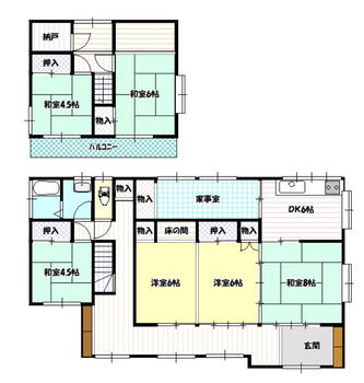 流留字二番囲（渡波駅）　３５０万円 350万円、6DK+S（納戸）、土地面積166.68m<sup>2</sup>、建物面積79.61m<sup>2</sup> 