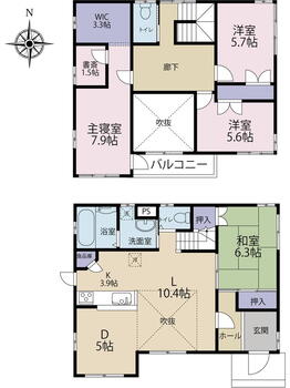 大谷字見城前　２３８０万円 2380万円、4LDK+S、土地面積284m<sup>2</sup>、建物面積117.31m<sup>2</sup> 