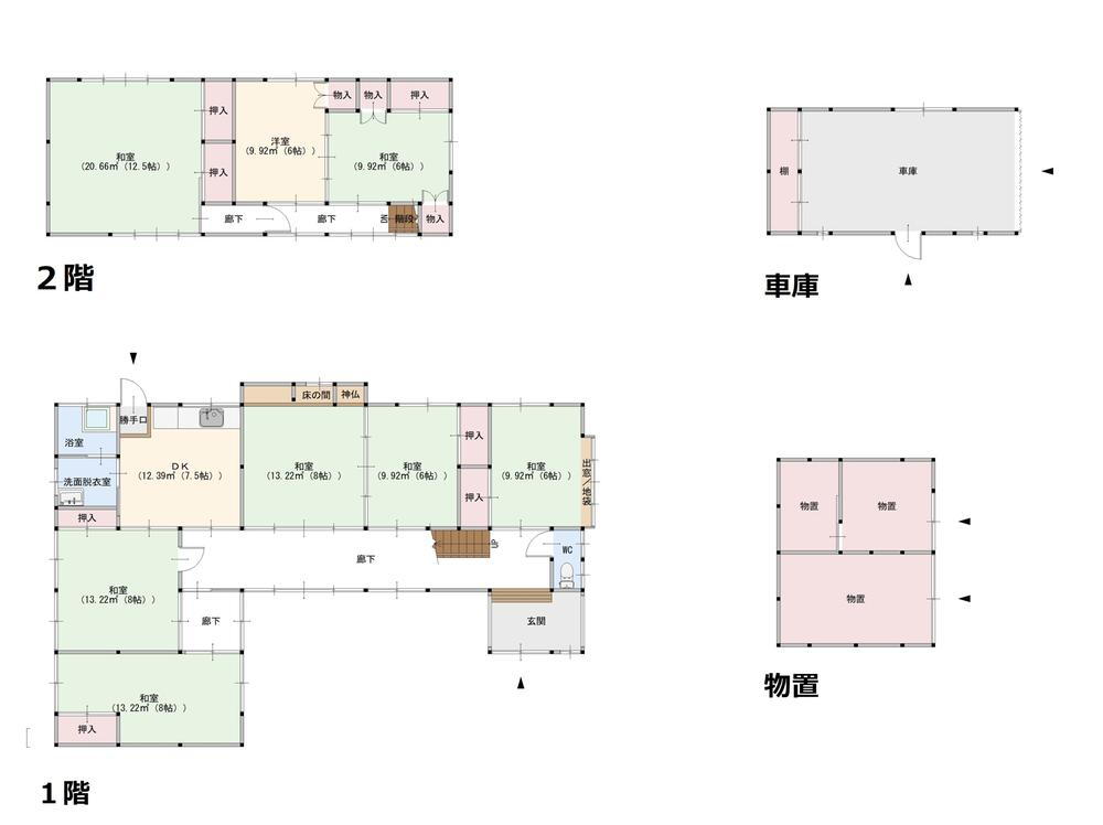 法連寺字村前（本楯駅）　１０００万円 1000万円、8DK、土地面積851.14m<sup>2</sup>、建物面積126.96m<sup>2</sup> 外物置や車庫もあります☆