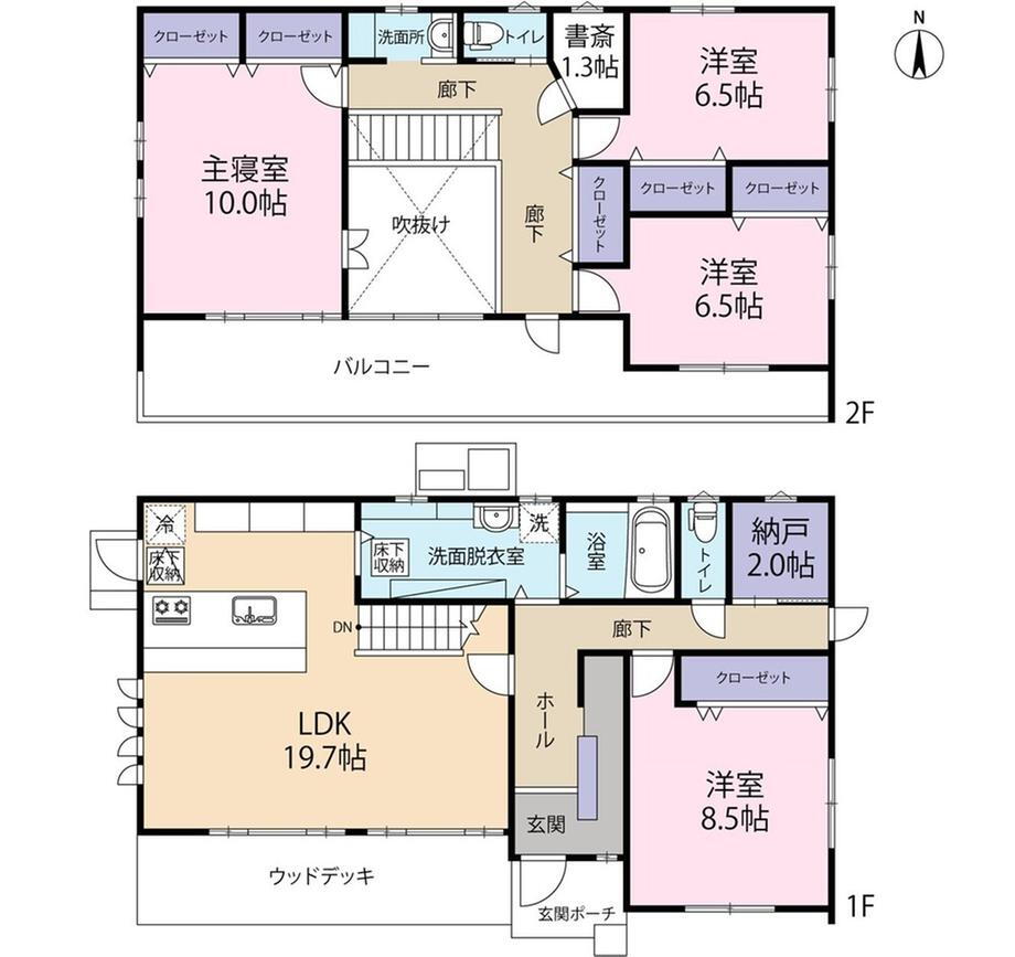 槻木上町３　４５００万円 4500万円、4LDK+S、土地面積392.14m<sup>2</sup>、建物面積139.11m<sup>2</sup> 