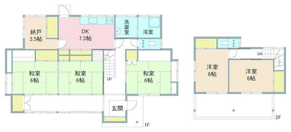 金山町朝日台　６９９万円 699万円、5LDK+S（納戸）、土地面積270.33m<sup>2</sup>、建物面積117.45m<sup>2</sup> 