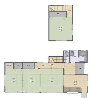 土崎港北３（土崎駅）　８９０万円 890万円、4K、土地面積237.96m<sup>2</sup>、建物面積85.28m<sup>2</sup> 