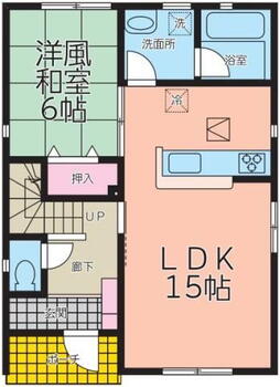 将軍野南１（土崎駅）　２５５０万円 2550万円、4LDK+S（納戸）、土地面積209.94m<sup>2</sup>、建物面積105.29m<sup>2</sup> １階間取り図