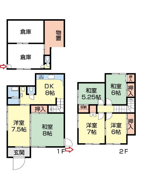 detached 青森県北津軽郡板柳町大字三千石字木賊