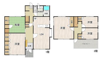 門脇字青葉東（石巻あゆみ野駅）　１６５０万円 1650万円、5LDK、土地面積268.94m<sup>2</sup>、建物面積145.82m<sup>2</sup> 