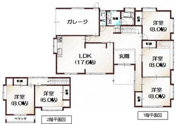 松園町（花巻駅）　１７５０万円 1750万円、5LDK、土地面積290m<sup>2</sup>、建物面積162.34m<sup>2</sup> 