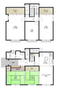 ＧＷ期間中いつでも現地案内できます♪西白河郡矢吹町　中古戸建て 1680万円、5LDK、土地面積346m<sup>2</sup>、建物面積118.44m<sup>2</sup> 