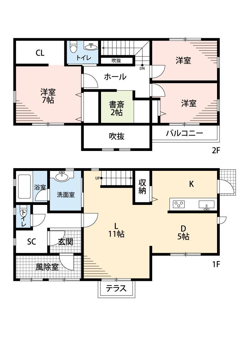 桜台２（秋田駅）　１９２０万円 1920万円、3LDK+S（納戸）、土地面積218.08m<sup>2</sup>、建物面積103.5m<sup>2</sup> 