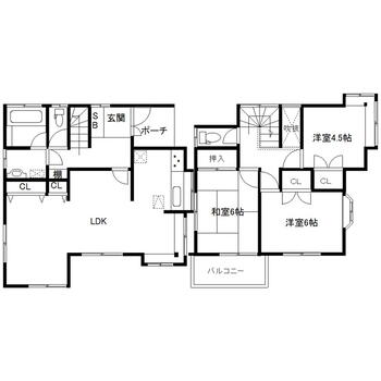 大字大戸　１９８０万円 1980万円、3LDK、土地面積106m<sup>2</sup>、建物面積87.76m<sup>2</sup> 間取り ３LDK<BR>１F：48.02m<sup>2</sup>　２F：39.74m<sup>2</sup>