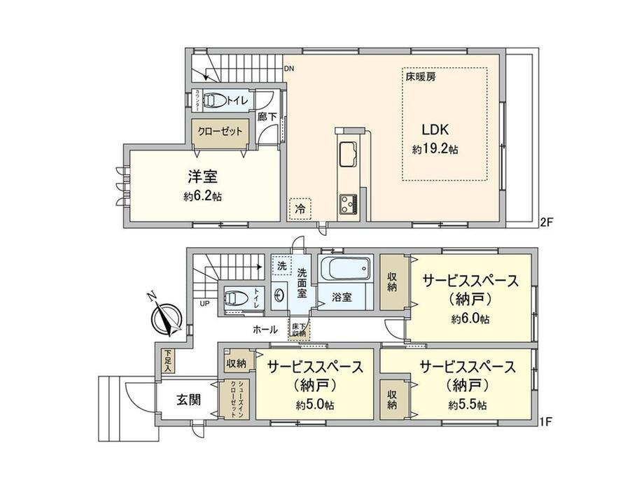 別所３（上大岡駅）　４９９８万円 4998万円、1LDK+S、土地面積98.31m<sup>2</sup>、建物面積101.85m<sup>2</sup> 