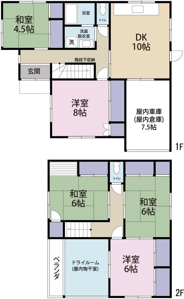 朝日（八街駅）　５２０万円 520万円、5DK+S（納戸）、土地面積143m<sup>2</sup>、建物面積119.24m<sup>2</sup> 